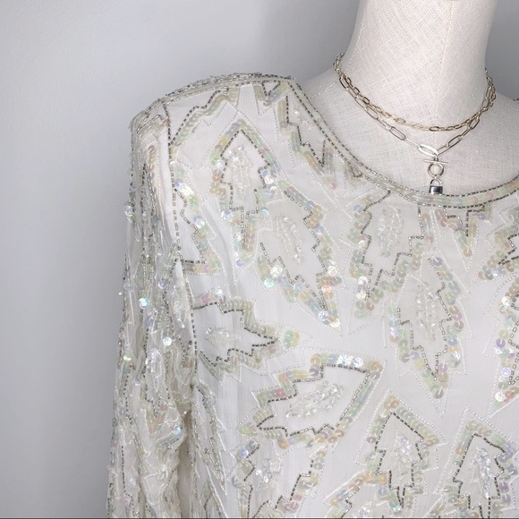 Vintage Scala sequin wedding cocktail dress - Picture 4 of 11